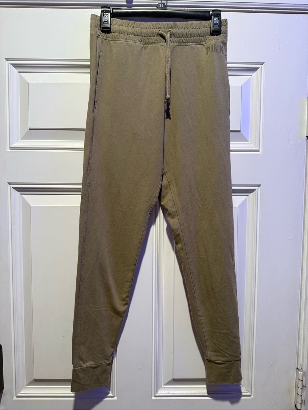 PINK Victoria's Secret Taupe Tan Jogger Sweatpants M